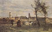 Jean Baptiste Camille  Corot Dunkerque (mk11) Sweden oil painting reproduction